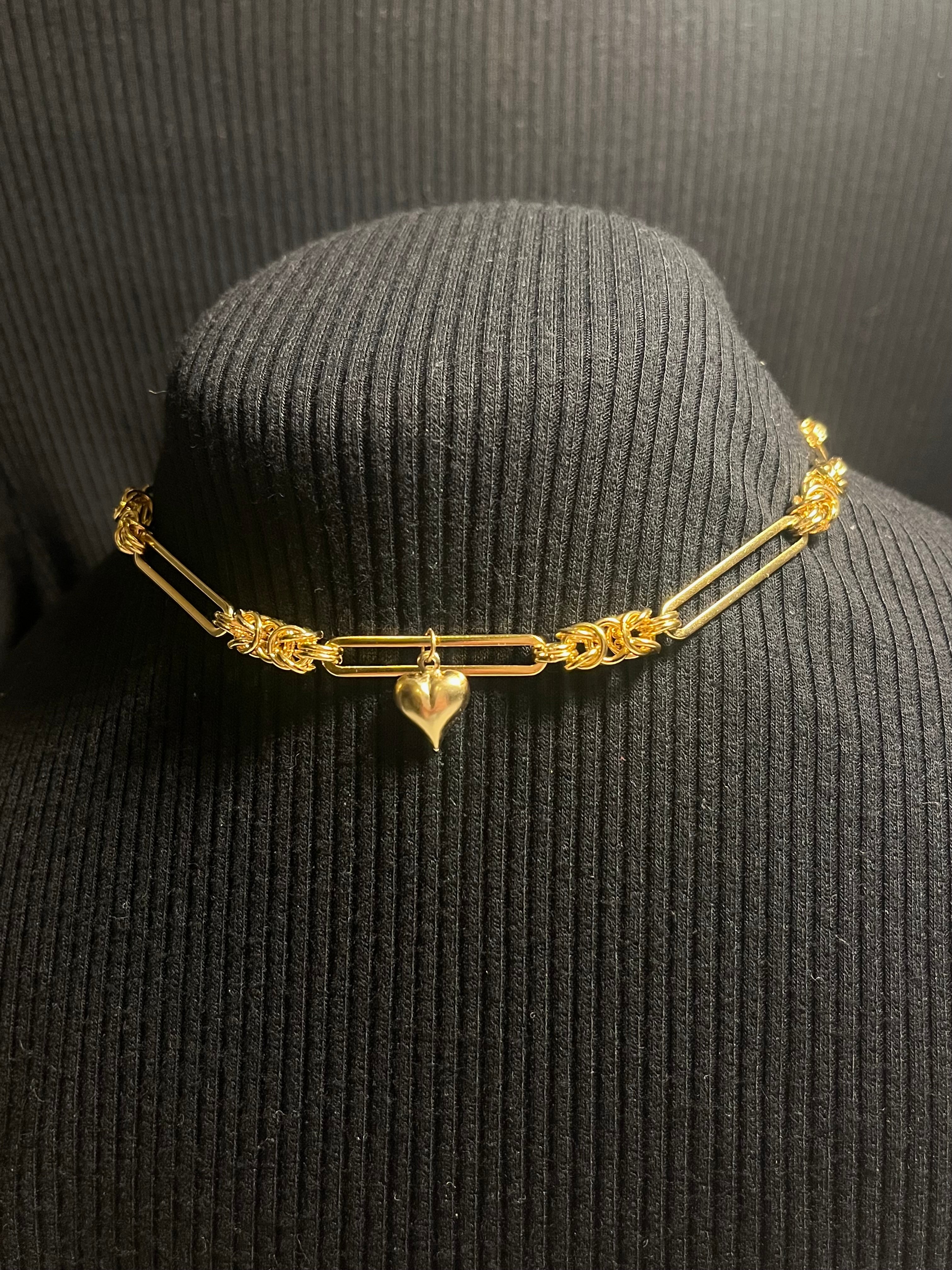 HEARTLINK PENDANT NECKLACE (14K GOLD-FILLED & PLATED)