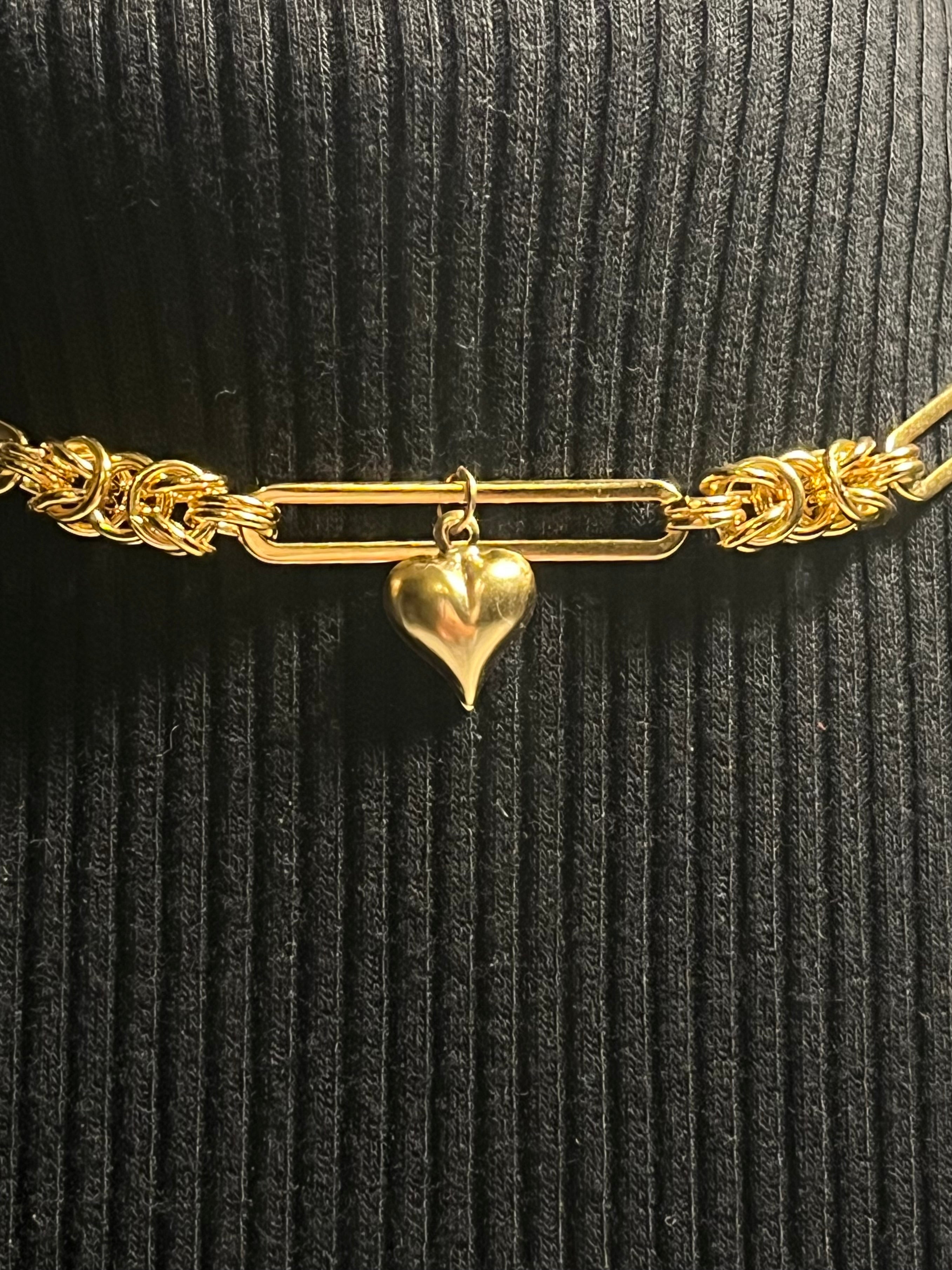 HEARTLINK PENDANT NECKLACE (14K GOLD-FILLED & PLATED)