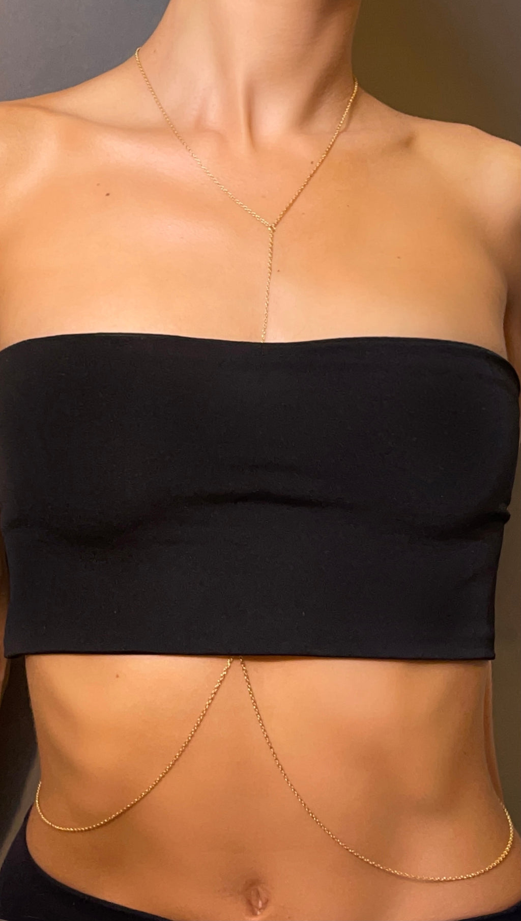 THE THREAD - SIMPLE GOLD BODY CHAIN