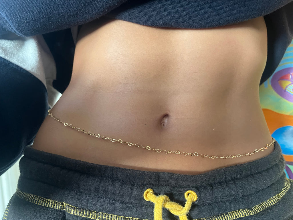 LOVER OF SIMPLICITY 18K GOLD BELLY CHAIN