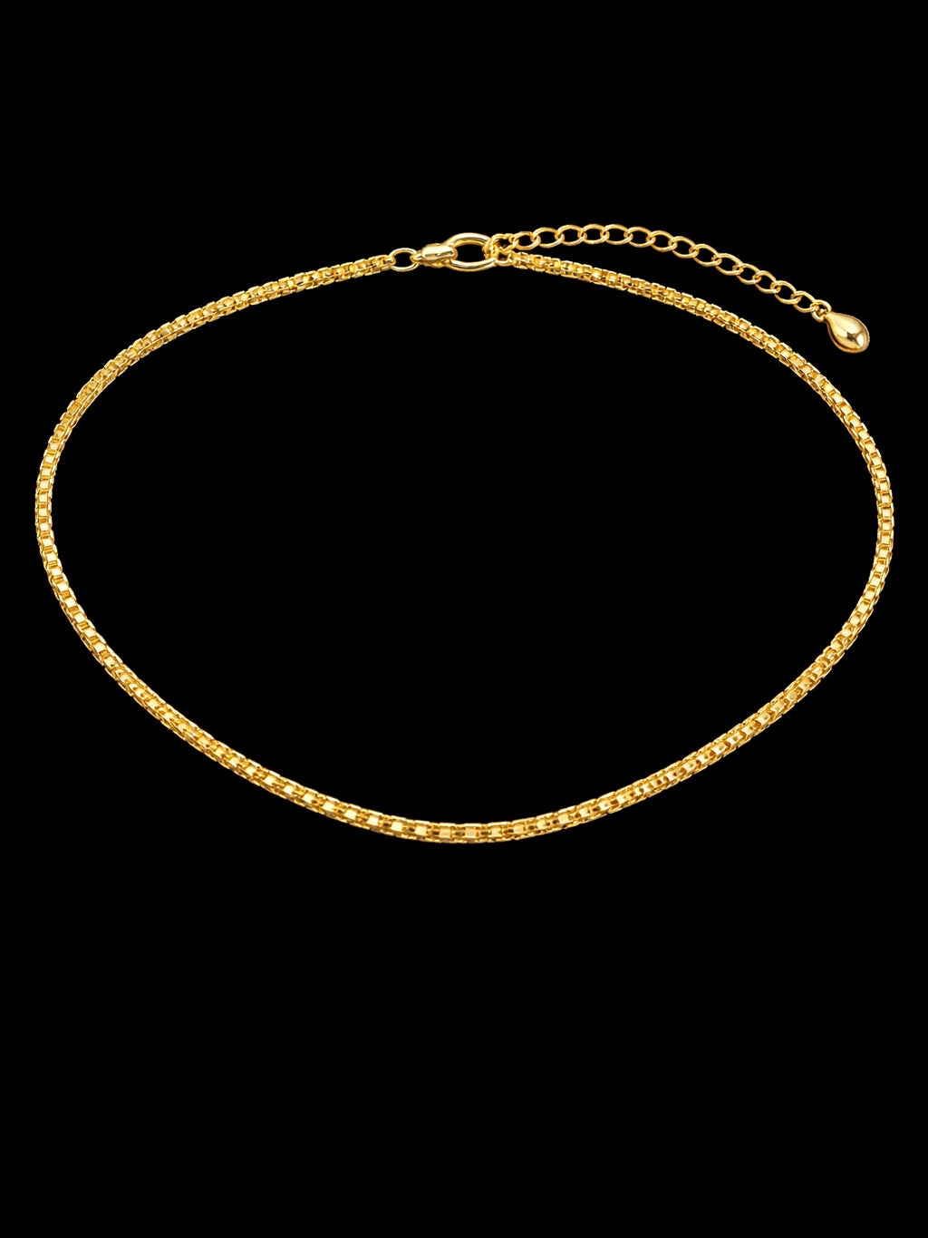 SOLID SQUARE LINK CHAIN NECKLACE