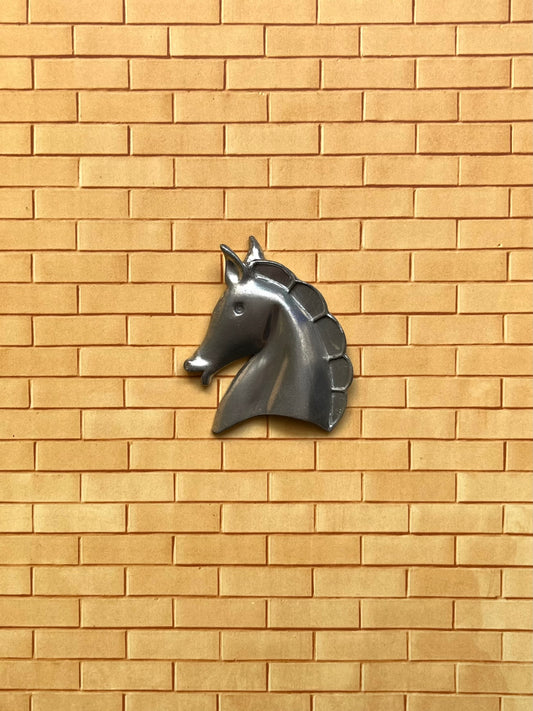 Silver horse pin