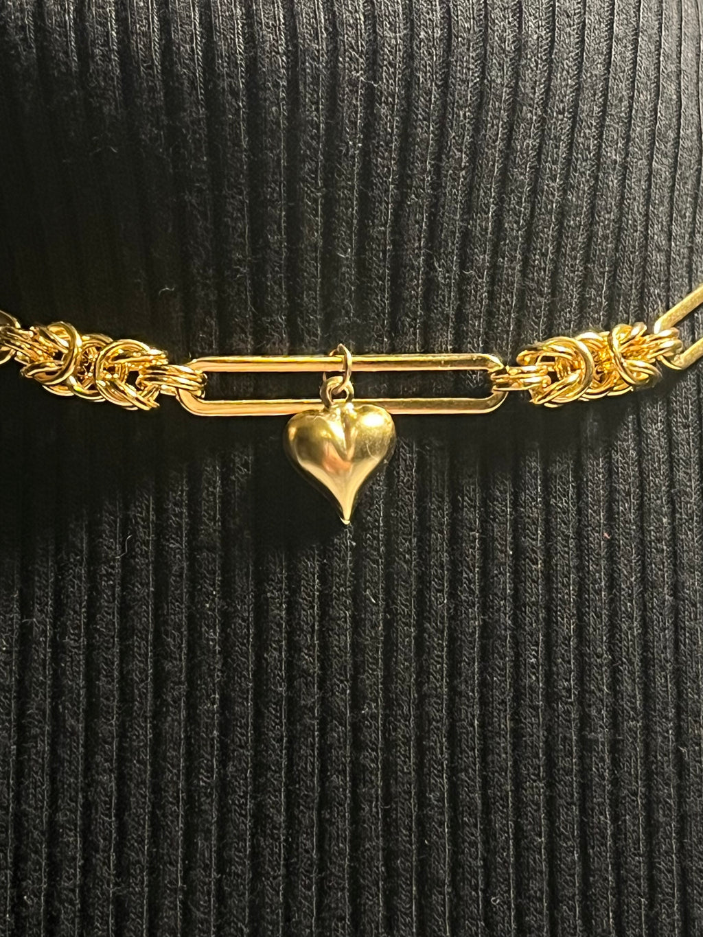HEARTLINK PENDANT NECKLACE (14K GOLD-FILLED & PLATED)